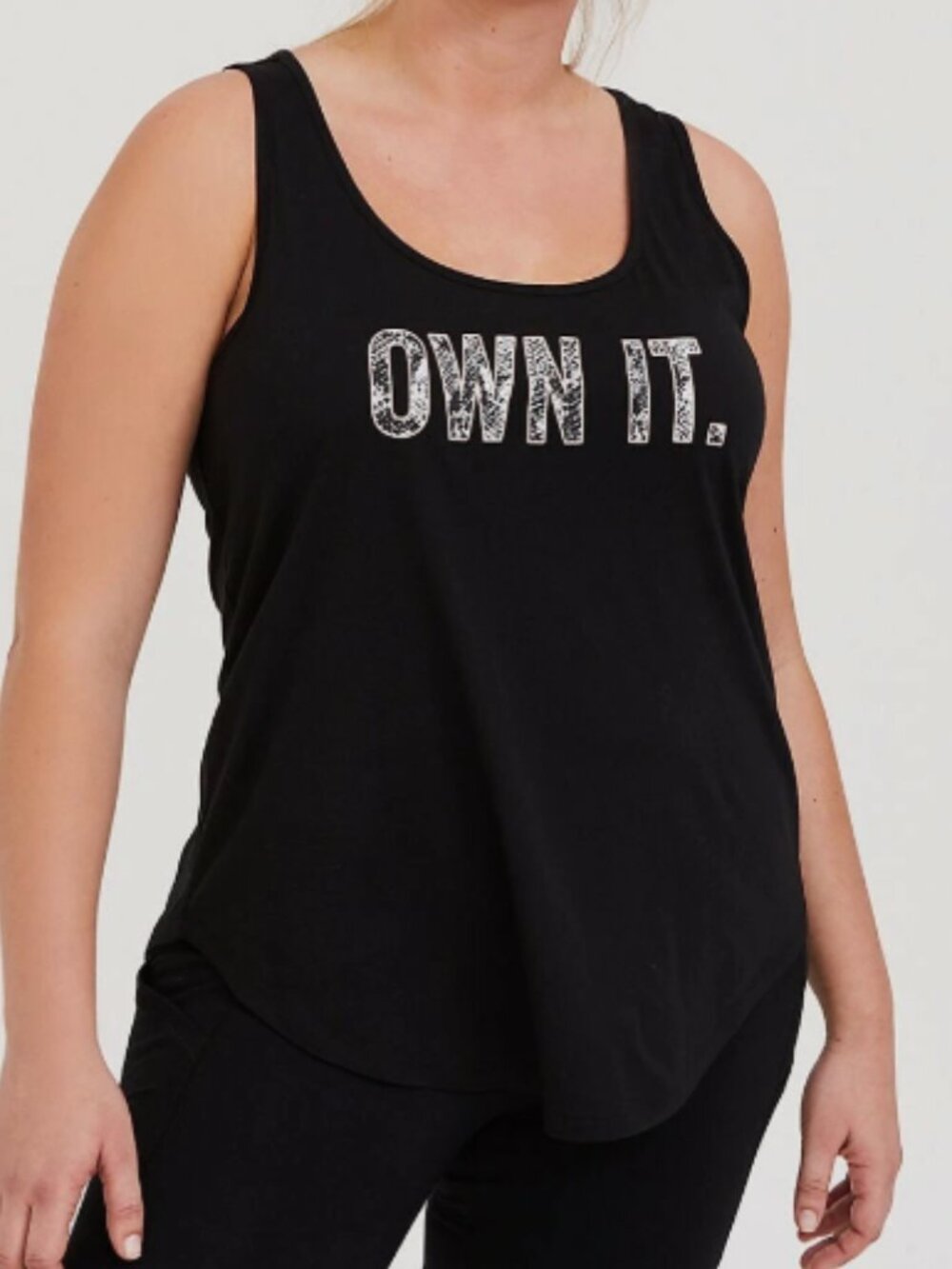 Torrid Size 1X Athletic Tank Own It Snake Print